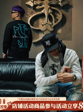 【MEDM x STK联名】 ASEN同款长袖T恤男春秋季美式嘻哈套头上衣女