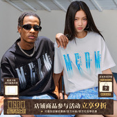 MEDM25SSLOGO闪光烫钻短袖 T恤女士复古体恤 男高级感痞帅潮牌夏季