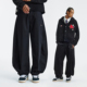 百搭宽松微弹直筒裤 春秋美式 黑色简约梭织阔腿显瘦休闲长裤 MEDM