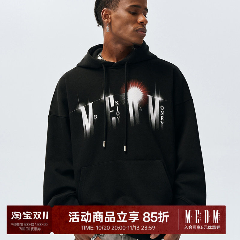 MEDM 沉沦遐想连帽卫衣男潮牌美式嘻哈上衣女秋季休闲情侣帽衫