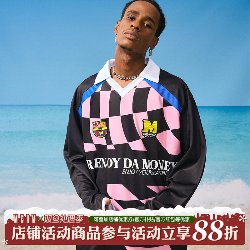 MEDM24FW扭曲足球服T恤长袖