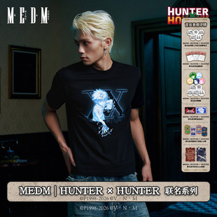 MEDM｜Hunter × Hunter联名系列-热固油印花短袖T恤动漫圆领上衣