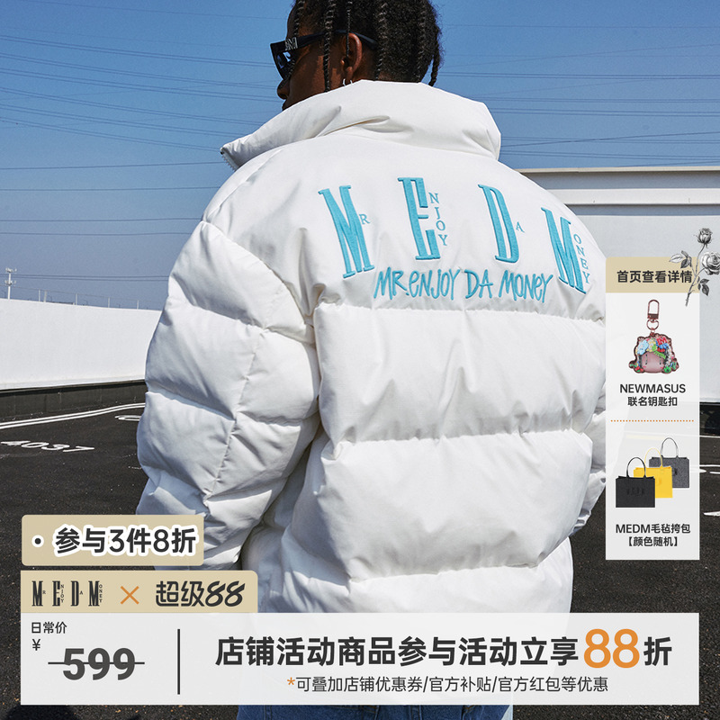 MEDM国潮常规领休闲长袖刺绣