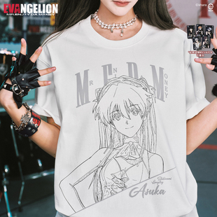 个性 END系列人物半身素描风基础休闲短袖 百搭T恤 NEVER MEDMxEVA