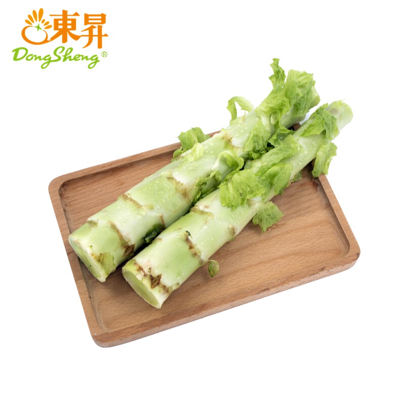 东升农场 新鲜莴笋带皮莴苣脆嫩清香轻食当季蔬菜 广州配送500g
