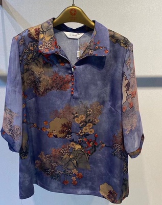 聚酯纤维夏装秋之歌老太太