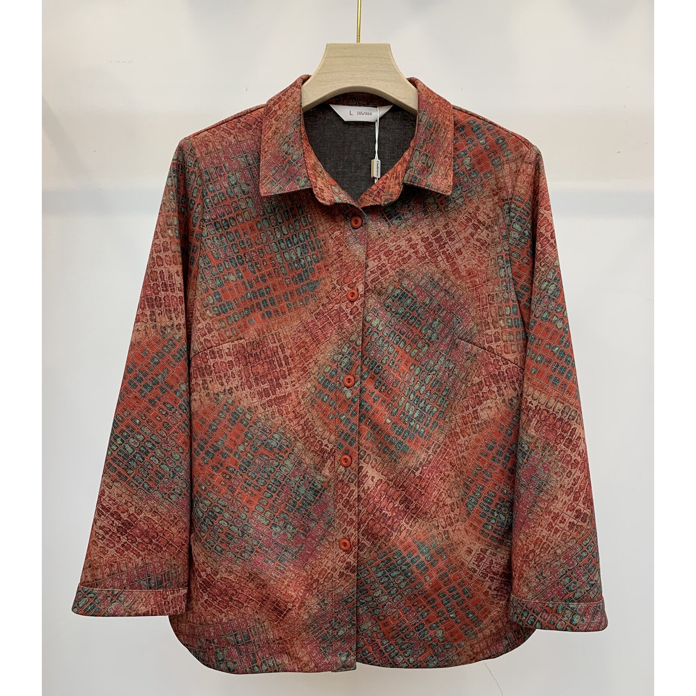 Q24043长袖衬衣厚款衬衫中老人衣服中老年女装60岁70妈妈秋装小衫