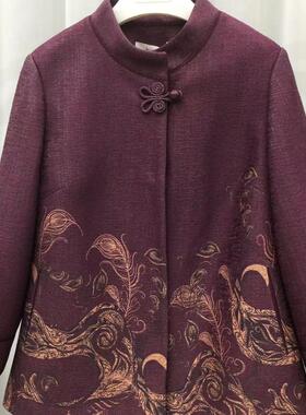 秋之歌Q64027中老年人秋装女奶奶外套70岁60老太太唐装妈妈薄款