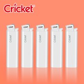 火石男士 Cricket草蜢原装 进口一次性打火机砂轮式 气体火机白色