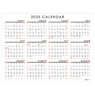 SEASON台湾创意行事历2026年历新年年度工作安排计划表可贴墙/桌面4K四开8K大号打卡表 健身月历日程记事日历