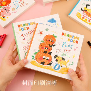 金谷24K幼儿园大班画画本方形图画本涂鸦小学生一年级专用绘画本空白加厚美术本涂鸦本手绘速写本子大号绘本