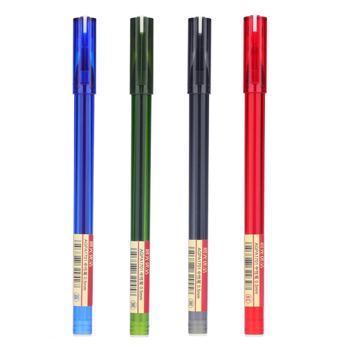 晨光优品中性笔简约学生用水笔AGPA1701黑色0.5mm考试碳素黑全针管签字笔教师红笔可爱小清新蓝色圆珠笔文具