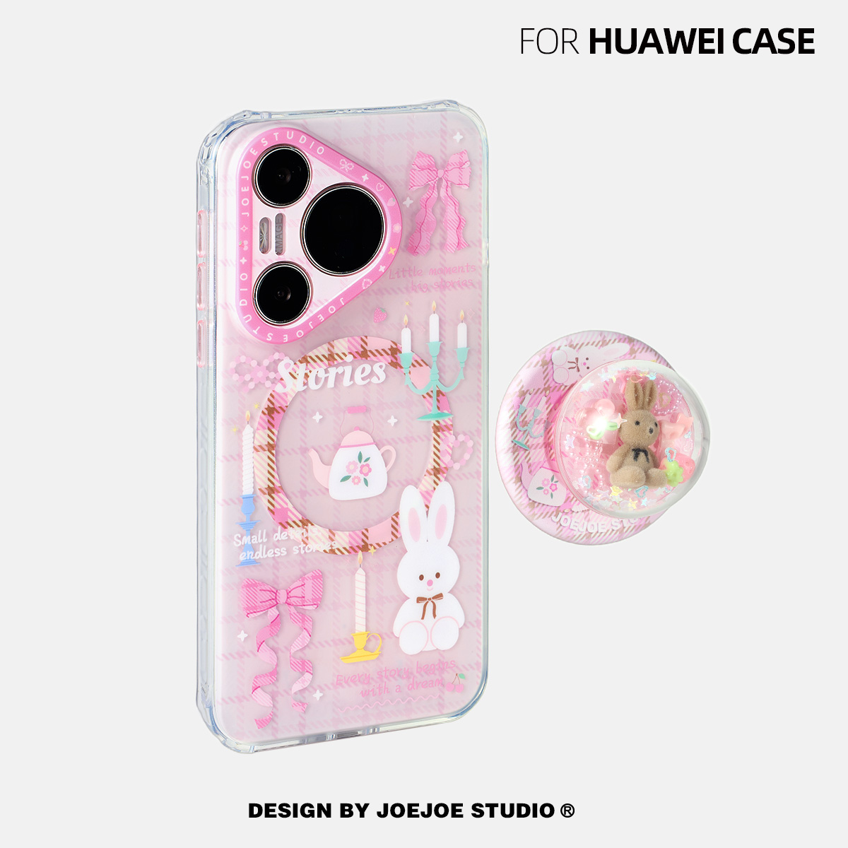 【华为Pura70系列】JOEJOE原创兔子物语适用P70Pro磁吸magsafe手机壳Pura70Pro保护套高级感手机套可爱兔子