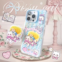 JOEJOE原创魔法飞猫适用15苹果13磨砂手机壳iPhone14pro max双层12小众可爱15Pro保护壳小清新软妹少女手机套