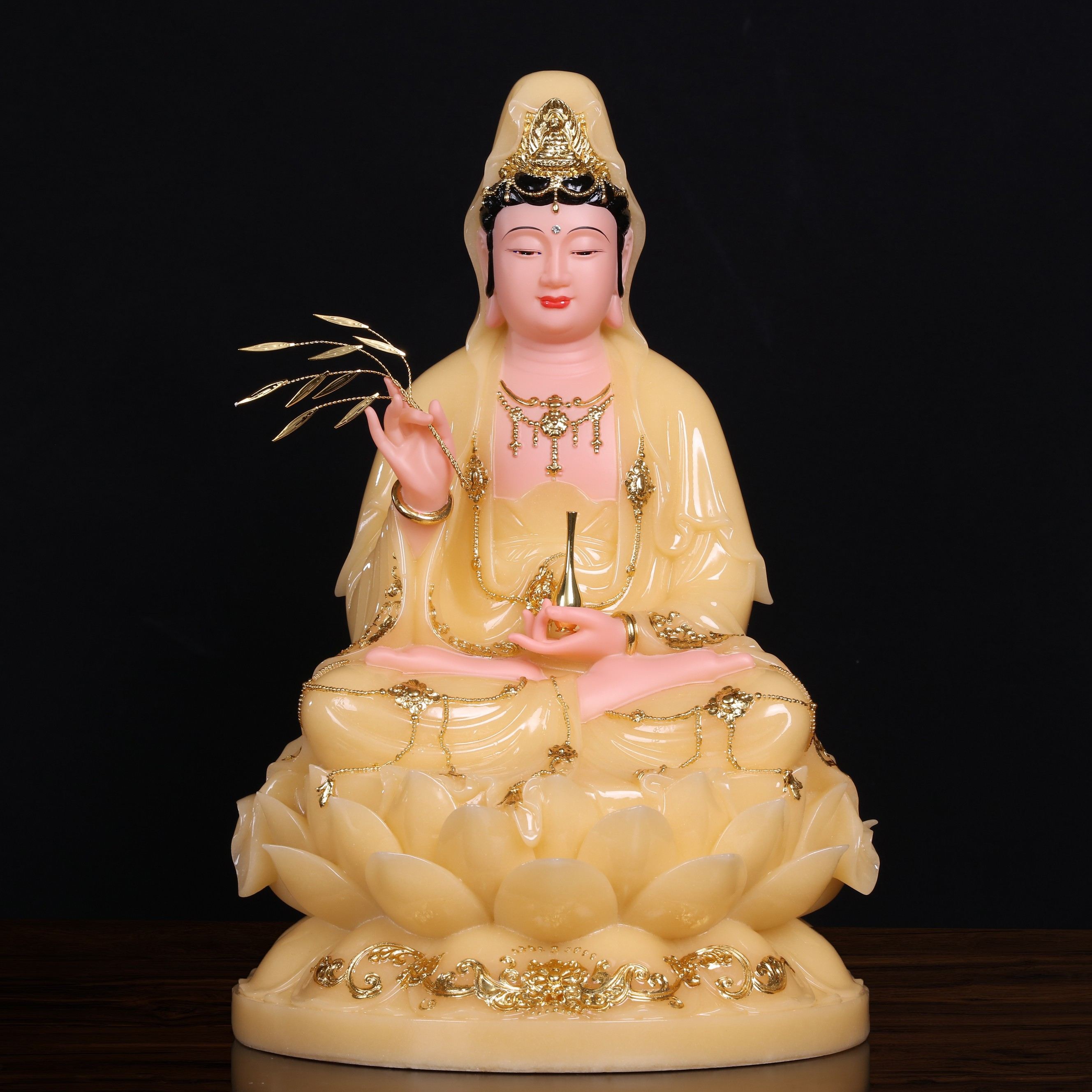 观音菩萨佛像汉白玉娑婆