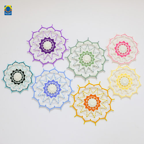 花期绕线曼达拉DIY编织材料包