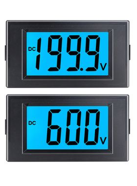 0-12v24v200v600v直流数显电压表液晶数字显示表头D69-30隔离电源