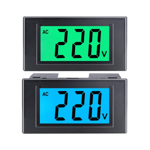 交流电压表220v380v测量仪高亮