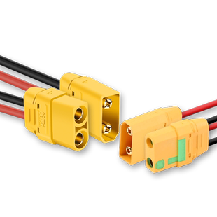 XT90H/S防打火接口锂电池连接器电动车电池40A公母对接插头带线