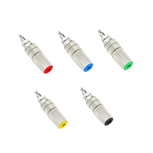 30A大电流香蕉插座M5*45铜接线柱5mm香蕉插座插头4mm端子接地柱