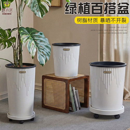 简约轻奢高级感自吸水花盆