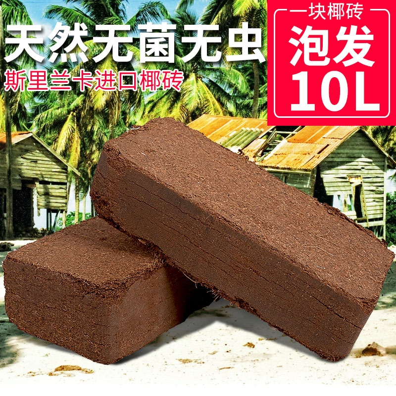 椰砖椰糠多肉种菜土营养土养花通用型土壤种植土介质专用土腐殖土