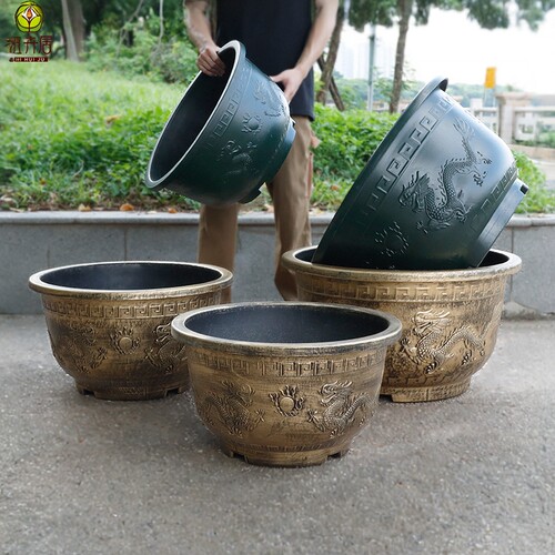 树脂塑料中式果树盆荷花睡莲盆