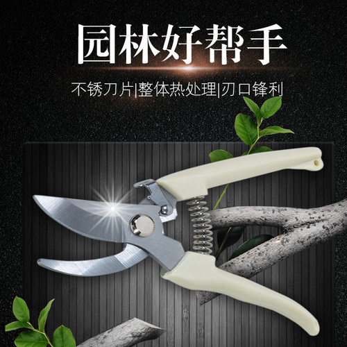 植卉居花艺剪刀不锈钢强力修枝剪