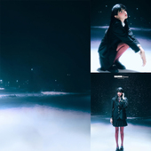 2024新款 雪景圣诞背景布夜景影楼室内拍照摄影雪地冬季 高级氛围感