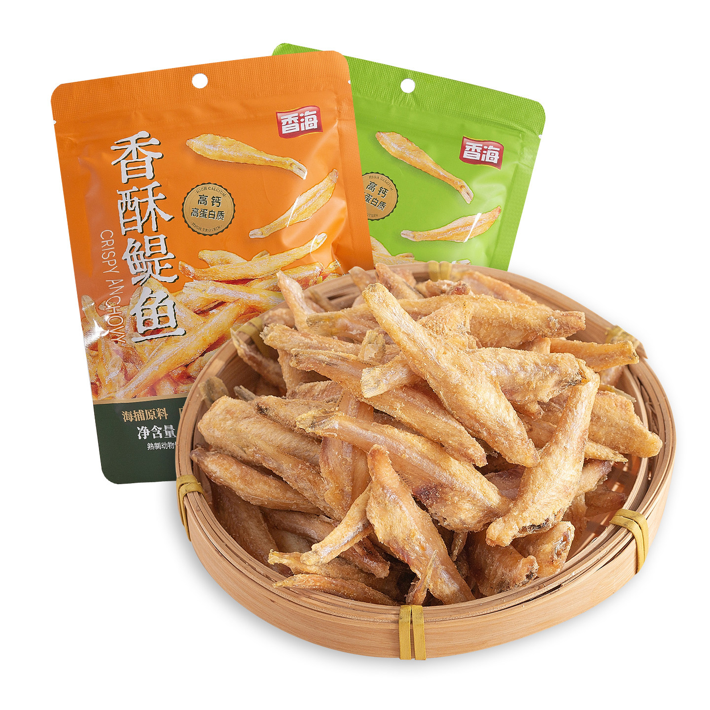 香海深海鳀鱼小鱼干50可温州特产海捕即食零食高钙高蛋白休闲袋装