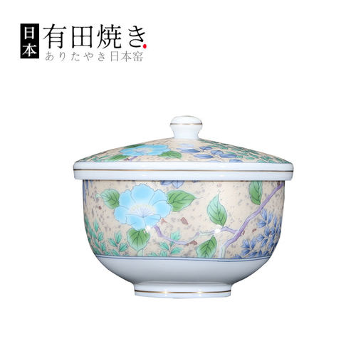 日式库山窑百花不落地两才泡茶碗