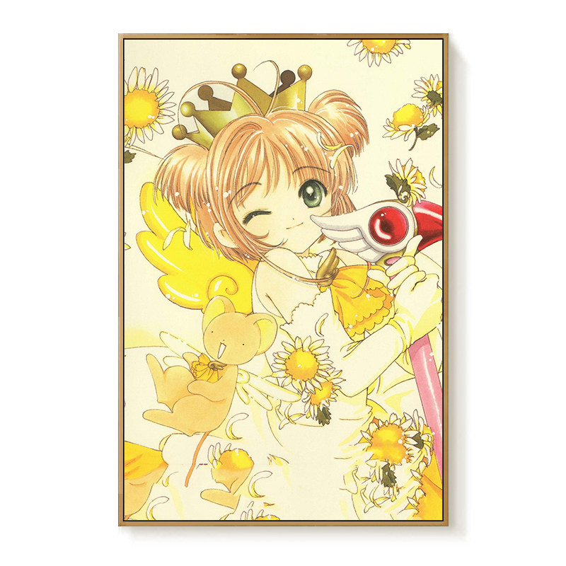 diy数字油画CLANNAD动漫可爱樱花小清晰团子礼物魔卡少女樱手绘