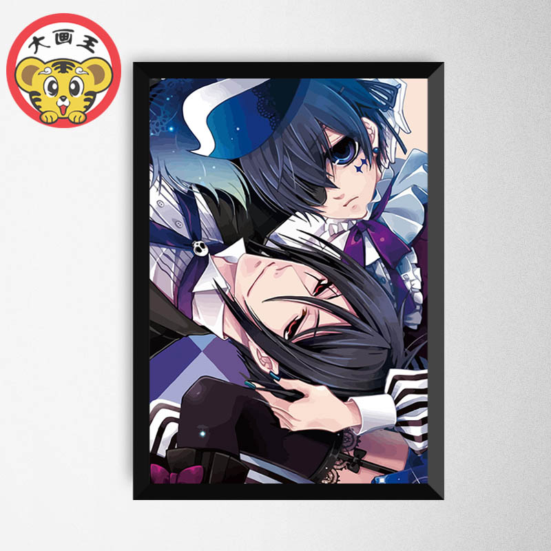 diy数字油画动漫黑执事漫画夏尔少爷女装安同人周边装饰画|msdalam kategori Aksesori rumah, lukisan hiasan, DIY/Lukisan digital - dari Buy2taobao.com untuk memberikan perkhidmatan ejen Taobao profesional membeli