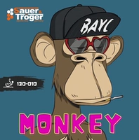 Sauer Tröger Monkey Monkey Attack, одинарная накладка для настольного тенниса, комплект длинных накладок, синяя накладка