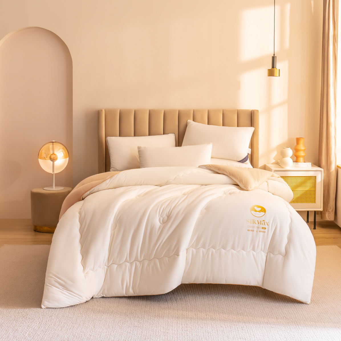 GIVERNY HOME春秋被冬被大豆纤维蚕丝化纤被四季通用被子被芯