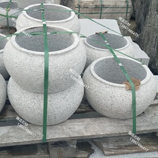 庙宇仿古别墅庭院石头柱础石木头底座石雕柱墩防水柱顶石柱角洛