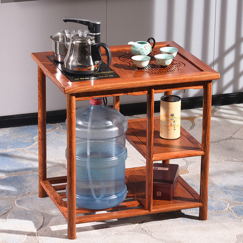 红木木小茶几刺猬紫檀桌椅组合