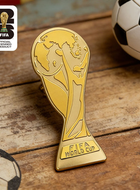 FIFA国际足联2026美加墨世界杯官方授权正版2D金杯胸章