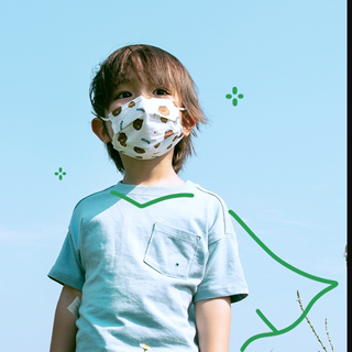 绿鼻子儿童口罩0-3岁婴幼儿专用口耳罩一次性小孩男女宝宝防护罩