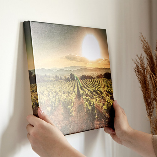 婚纱照高清油画布无框装裱现代