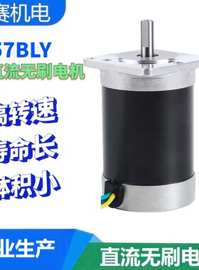 57BLY-1030NBB直流无刷电机 24V 69W 103W 125W 3000转高转速马达