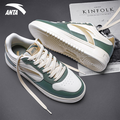 安踏男鞋厚底板鞋潮流小白鞋