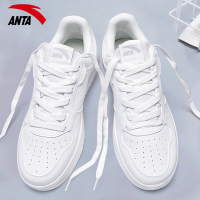 安踏男鞋板鞋百搭小白鞋