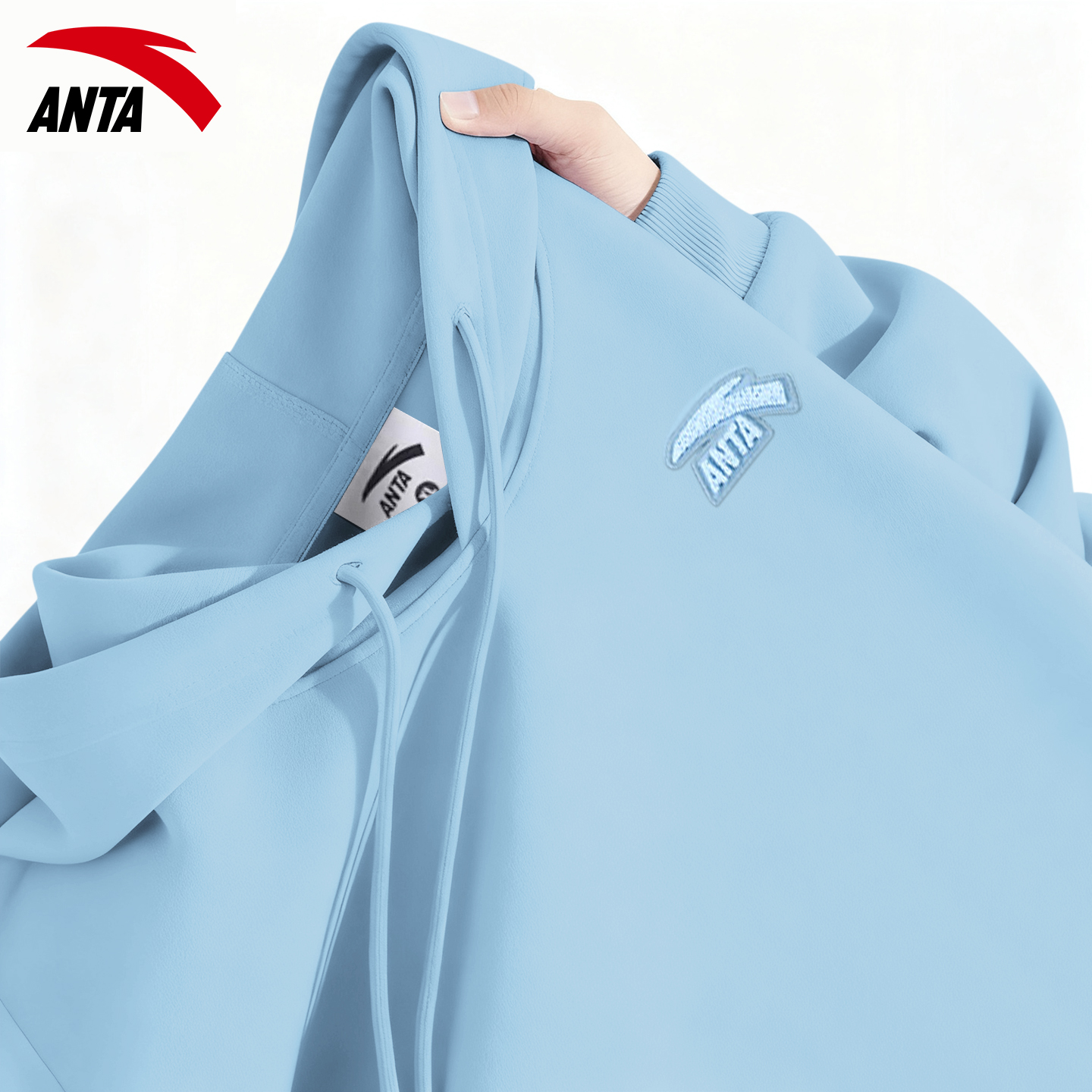 安踏运动连帽卫衣男潮流