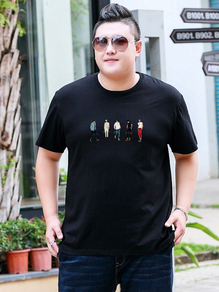 短袖T恤男夏季纯棉扎染帅气半袖体恤胖子加肥大码宽松圆领上衣服|ruв категории Мужская одежда, футболка - от Buy2taobao.com для оказания профессиональной услуги покупки агента Taobao