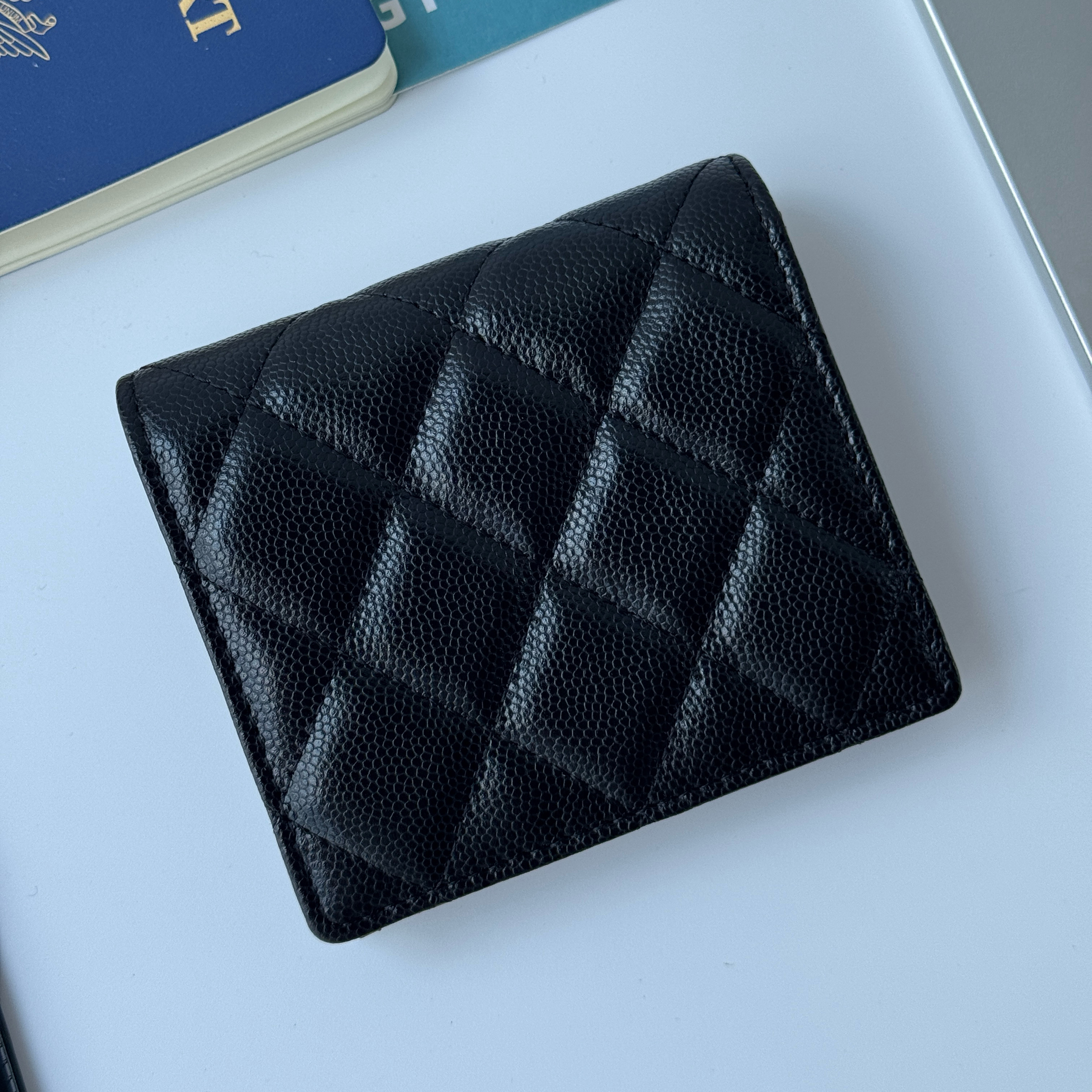 皮先生专属 菱形鱼子酱牛皮羊皮女士cf两折钱包卡包皮夹可可小姐