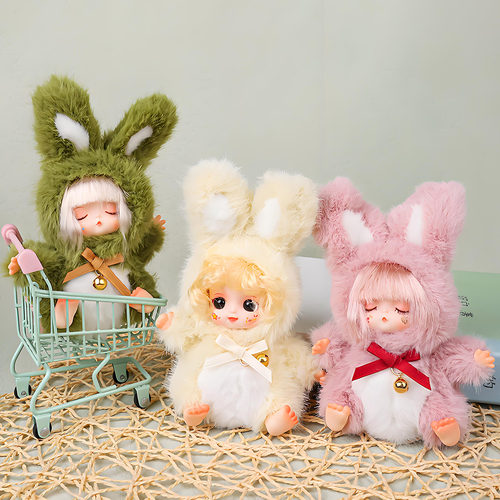 安妮宝贝搪胶毛绒公仔女孩盲盒