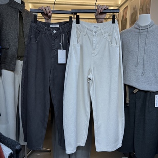 长裤 直筒裤 2015 高腰宽松百搭显瘦抓绒休闲裤 WEARELAB2025秋冬新款