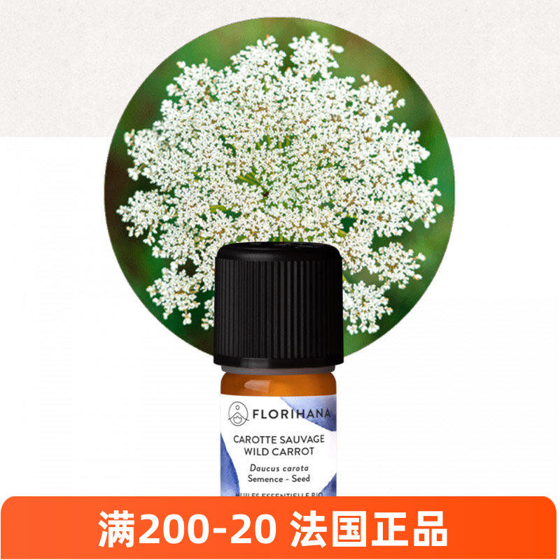 florihana有机胡萝卜籽精油老白