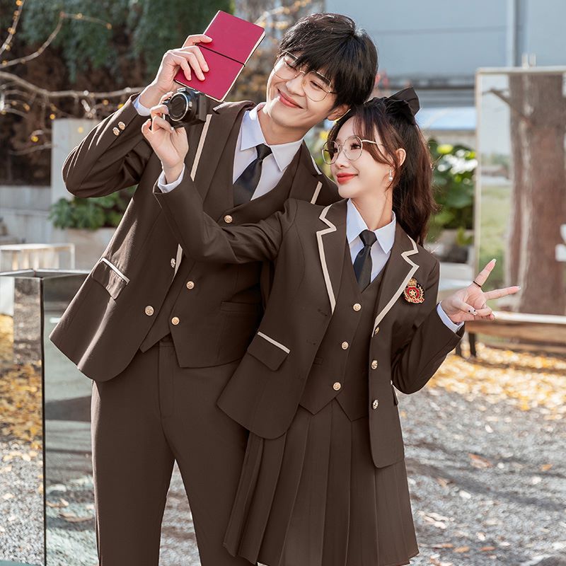 秋幼儿园教师园服幼师工作服jk制服学院风校服西装套装高中生班服